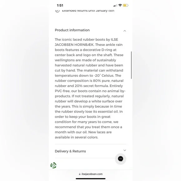 Isle Jacobsen Rubber Boots​​​​​​​​​​​​ - Picture 4 of 16